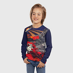 Лонгслив детский Советский Союз - Заря Человечества, цвет: 3D-принт — фото 2