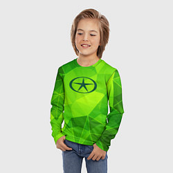Лонгслив детский JAC green poly, цвет: 3D-принт — фото 2