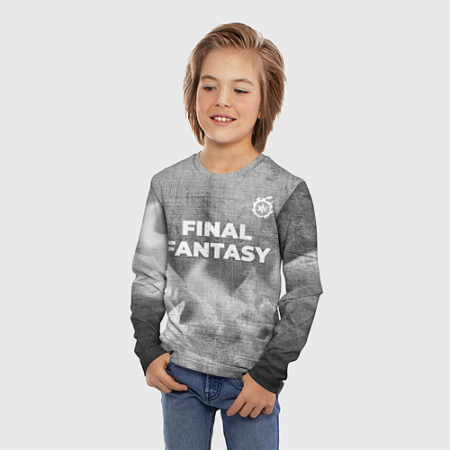 Детский лонгслив Final Fantasy - grey gradient посередине / 3D-принт – фото 3