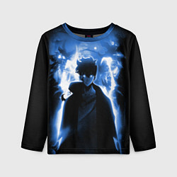 Лонгслив детский Поднятие уровня в одиночку - магистр теней, цвет: 3D-принт