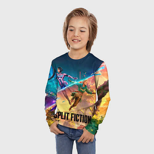 Детский лонгслив Главные герои Split fiction / 3D-принт – фото 3