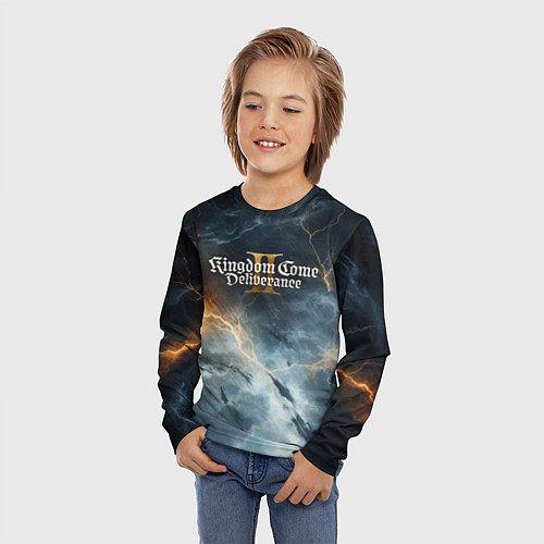 Детский лонгслив Kingdom Come Deliverance 2 молнии / 3D-принт – фото 3