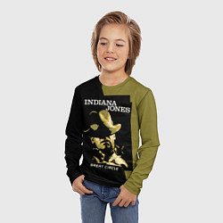 Лонгслив детский Indiana Jones and the Great Circle, цвет: 3D-принт — фото 2