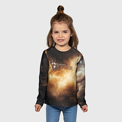 Лонгслив детский Stronghold сrusader лого и гром, цвет: 3D-принт — фото 2