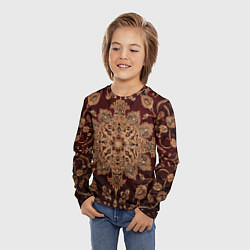 Лонгслив детский Симметричный узор, цвет: 3D-принт — фото 2