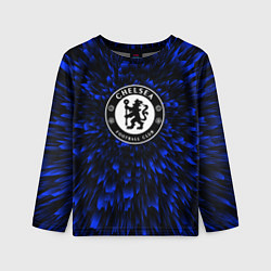 Лонгслив детский Chelsea blue energy, цвет: 3D-принт