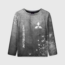 Лонгслив детский Mitsubishi - grey gradient вертикально, цвет: 3D-принт