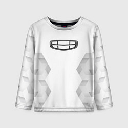 Лонгслив детский Geely white poly, цвет: 3D-принт