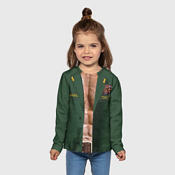 Лонгслив детский Форма вооруженных сил РФ с прессом, цвет: 3D-принт — фото 2