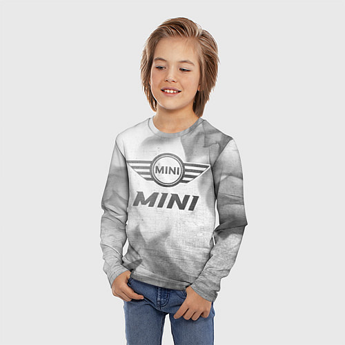 Детский лонгслив Mini - white gradient / 3D-принт – фото 3