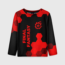 Детский лонгслив Final Fantasy - red gradient вертикально