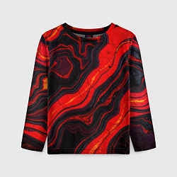 Лонгслив детский Срез магматической породы, цвет: 3D-принт
