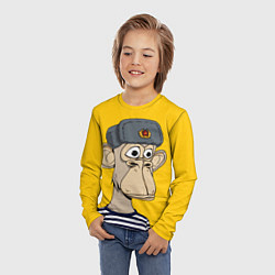 Лонгслив детский NFT ape turtleneck, цвет: 3D-принт — фото 2