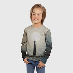 Лонгслив детский Минималистичный сюрреализм, цвет: 3D-принт — фото 2