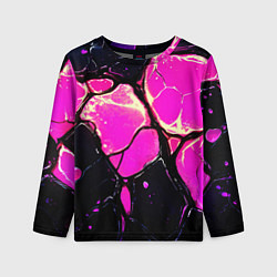 Детский лонгслив Розовые пятна в текстуре