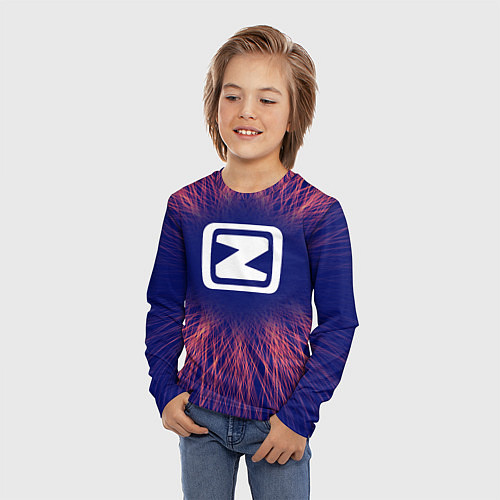Детский лонгслив Zotye red energy / 3D-принт – фото 3