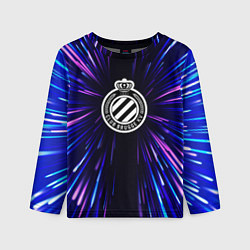 Лонгслив детский Club Brugge neon energy, цвет: 3D-принт