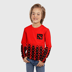 Лонгслив детский Dota игровой паттерн, цвет: 3D-принт — фото 2