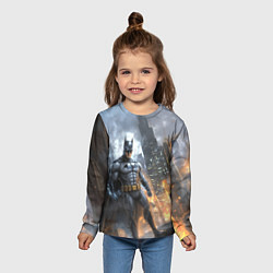Лонгслив детский Бэтмен - старый стиль, цвет: 3D-принт — фото 2