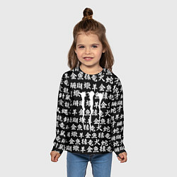 Лонгслив детский Monster energy japan pattern, цвет: 3D-принт — фото 2