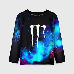 Детский лонгслив Monster energy космос