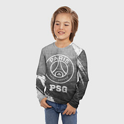 Лонгслив детский PSG - grey gradient, цвет: 3D-принт — фото 2