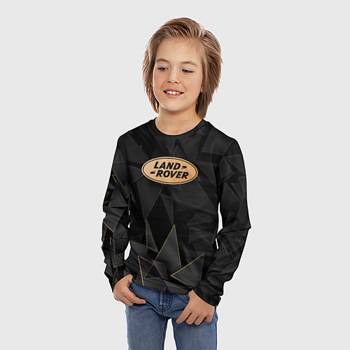Детский лонгслив Land Rover golden poly / 3D-принт – фото 3