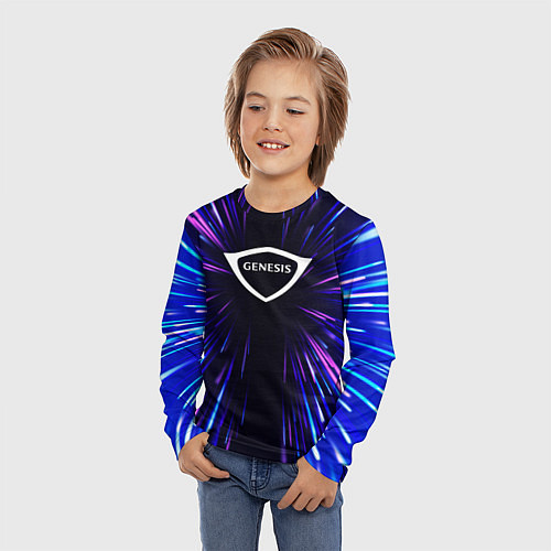 Детский лонгслив Genesis neon energy / 3D-принт – фото 3