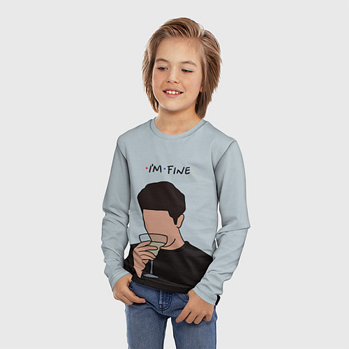 Детский лонгслив Ross - im fine / 3D-принт – фото 3