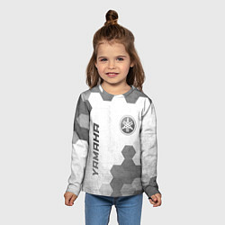 Лонгслив детский Yamaha - white gradient вертикально, цвет: 3D-принт — фото 2