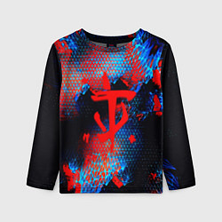 Детский лонгслив Doom космическая абстракция