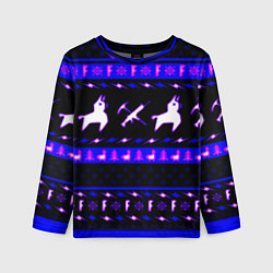 Детский лонгслив Fortnite neon pattern