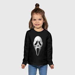 Лонгслив детский Крик маска косплей, цвет: 3D-принт — фото 2