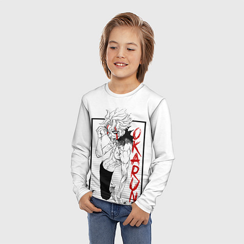 Детский лонгслив DanDaDan: Okarun / 3D-принт – фото 3