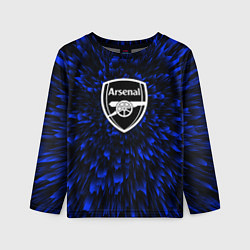 Лонгслив детский Arsenal blue energy, цвет: 3D-принт