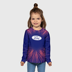 Лонгслив детский Ford red energy, цвет: 3D-принт — фото 2