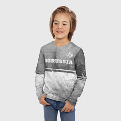 Лонгслив детский Borussia - grey gradient посередине, цвет: 3D-принт — фото 2