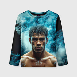 Лонгслив детский Артуро Гатти в дыму, цвет: 3D-принт