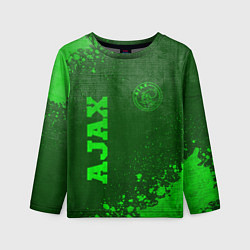 Детский лонгслив Ajax - green gradient вертикально
