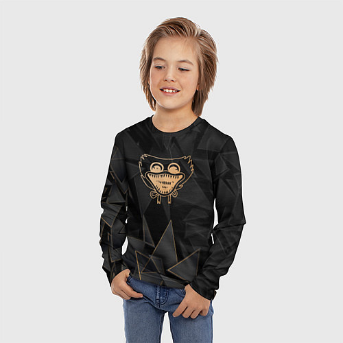 Детский лонгслив Poppy Playtime golden poly / 3D-принт – фото 3