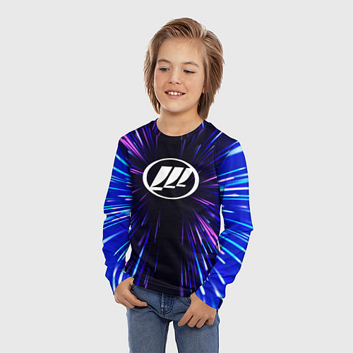 Детский лонгслив Lifan neon energy / 3D-принт – фото 3