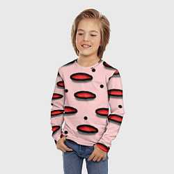 Лонгслив детский Круги маркер - паттерн, цвет: 3D-принт — фото 2