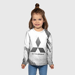 Лонгслив детский Mitsubishi - white gradient, цвет: 3D-принт — фото 2