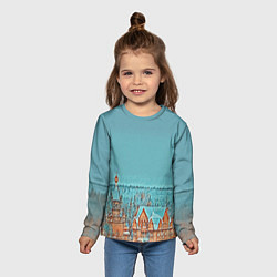 Лонгслив детский Терем в лесу, цвет: 3D-принт — фото 2