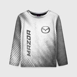 Лонгслив детский Mazda - white gradient вертикально, цвет: 3D-принт