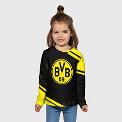 Лонгслив детский Borussia полосы, цвет: 3D-принт — фото 2