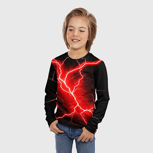 Детский лонгслив Lightning / 3D-принт – фото 3