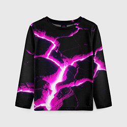 Лонгслив детский Color pink black, цвет: 3D-принт