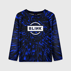 Лонгслив детский Blackpink blue energy, цвет: 3D-принт