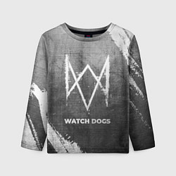 Лонгслив детский Watch Dogs - grey gradient, цвет: 3D-принт